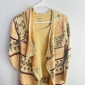 Western Aztec Cardigan – size medium Active Design Los Angeles  Boho Style